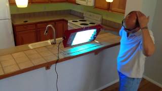 Demonstration of The Fiji Sun tanning lamp by Sperti Sunlamps [upl. by Ailana]