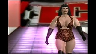 Womens wrestling jobber beautiful Louise Evans  entrance at the Amazon Club [upl. by Anerdna993]