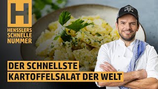 Schnelles Der schnellste Kartoffelsalat der Welt Rezept von Steffen Henssler [upl. by Ahsemrak]