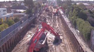 Overview of Level Crossing Removal Works at Ormond McKinnon and Bentleigh [upl. by Romine21]