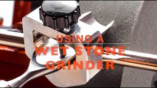 Using a Wet Stone Grinder  with Phoebe Everill [upl. by Ojela884]