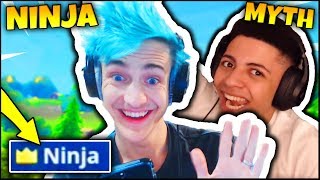 NINJA amp MYTH REACT TO NINJAS NEW NAME IN FORTNITE  Fortnite Daily Funny Moments Ep19 [upl. by Nwahsyd]