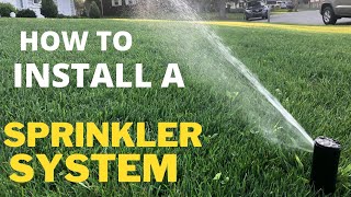 How To Install a Sprinkler System under 400 [upl. by Nollaf]