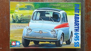 Tamiya 124 Fiat Abarth 695 SS  Plastic Model Kit Unboxing [upl. by Etrem938]