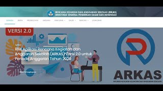 tutorial registrasi RKAS 2020  aplikasi rkas versi 20 [upl. by Delsman]