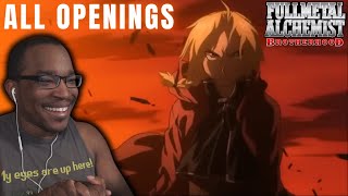 MY HEART 😭❤️  FULLMETAL ALCHEMIST BROTHERHOOD All Openings 15 REACTION [upl. by Aynnek]