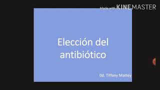 Elección del antibiótico en odontología [upl. by Nommad]