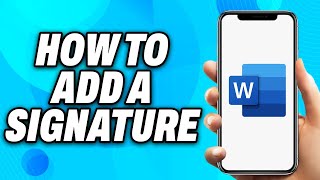 How to Add a Signature to a Word Document 2024  Easy Fix [upl. by Fergus84]