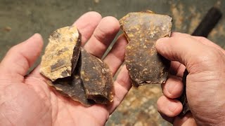 1862  Knapping Rootbeer fail and Knife River success [upl. by Hagep951]