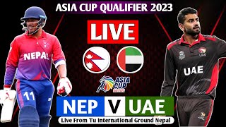 NEPAL VS UAE ACC PREIMIER CUP LIVE MATCH  NEP VS UAE LIVE MATCH [upl. by Nayarb]