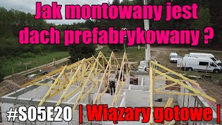 S05E20  Jak zamontować wiązary   Prefabrykowany dach krok po kroku  budowlańcy [upl. by Elana514]