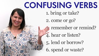 12 Confusing English Verbs [upl. by Mihalco]