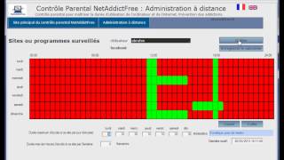 Administration à distance surveiller un site ou un programme sur NetAddictFree Windows FR [upl. by Aranahs]