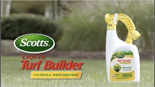 How to Use Scotts® Liquid Turf Builder® with Plus 2® Weed Control [upl. by Uzia]