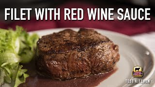 Filet Mignon with Red Wine Reduction Sauce Recipe [upl. by Brianna]