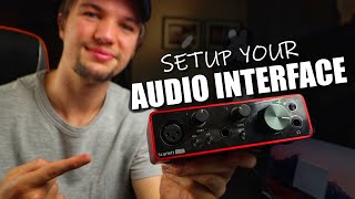 How to Setup an Audio Interface  Focusrite Scarlett Solo Setup  Audio Interface Setup 2021 [upl. by Zeiger759]