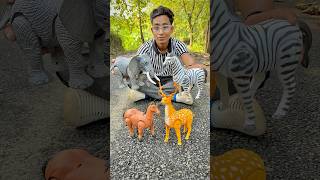 4 Big and Small Remote Control Animals Unboxing horse deer elephane🔥 [upl. by Marjy907]