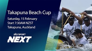 Takapuna Beach Cup  Outrigger Canoe Waka Ama  Sky Sport Next [upl. by Fulmis]