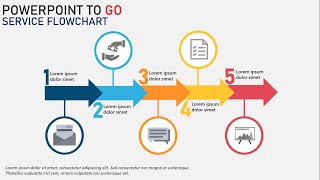 Flowchart with Animation using PowerPoint  Tutorial [upl. by Claudina]