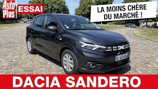 DACIA SANDERO SCe 65  la moins chère du marché   Essai [upl. by Aisital617]