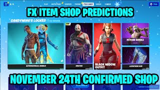 November 24th 2023 Fortnite Item Shop CONFIRMED  Fortnite Early Item Shop Prediction November 24th [upl. by Gerda262]