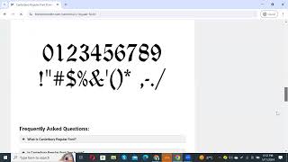How to Download and Install Canterbury Regular Font Download viral trending [upl. by Anidualc]