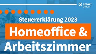 Homeoffice amp Arbeitszimmer absetzen und Steuern sparen 2024 Steuererklärung 2023 Homeoffice [upl. by Hgielhsa370]