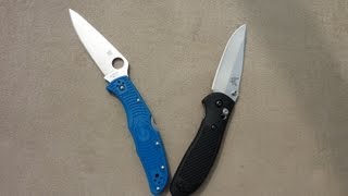 Spyderco Endura vs Benchmade Griptillian [upl. by Eednarb]