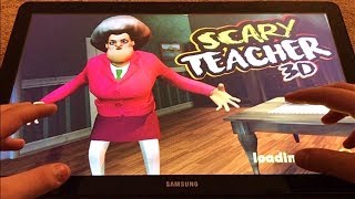 SCARY TEACHER 3D Baldi x Hello Neighbor ANDROID Edition GARGANTUAN TABLET [upl. by Hagi]