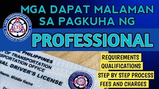 Paano Kumuha ng Professional Drivers License  NonProfessional to Professional Drivers License [upl. by Chute]