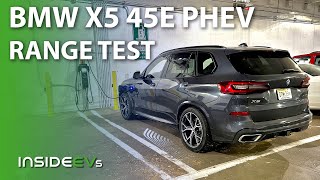 2021 BMW X5 45e PHEV US Spec Urban  City EV Range Test [upl. by Nellad]