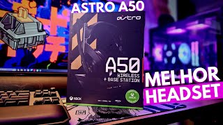 UNBOXING DO MELHOR HEADSET DO MUNDO  ASTRO A50 [upl. by Haraf616]