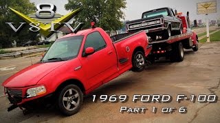 1969 Ford F100 2002 Ford Lightning Chassis Swap Supercharged 54 Part 1 of 6 V8 Speed amp Resto Shop [upl. by Warfold343]