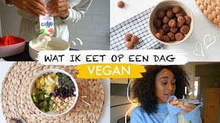 WAT IK EET OP EEN DAG VEGAN 4  makkelijke maaltijden  zelfgemaakte pepernoten  Coeshi Vanderpuye [upl. by Ashmead]