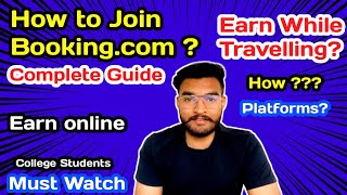 How to Join Bookingcom Affiliate Program  How to earn money from bookingcom while traveling [upl. by Nywnorb]