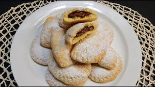 BISCOTTI RIPIENI DI NUTELLA ricetta semplice e veloce dal cuore morbido e goloso [upl. by Abocaj940]