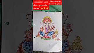 Painting Ganpati with Acrylics  Ganesh Chaturthi ✨ ganpatibappamorya acrylicpainting ganeshutsav [upl. by Akirrehs]