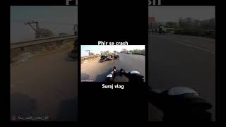 Again crash videoshortlookat thisviraljammubikeridektmbikerKTMduke200ktm [upl. by Akinirt]