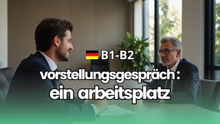 Dialog  Vorstellungsgespräch für die Position „Verkäufer“ [upl. by Mook]