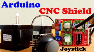 Arduino CNC Shield V3 and A4988 Hybrid Stepper Motor Driver CNC Shield pinout wiring code DIY [upl. by Flessel]