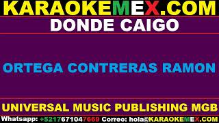 karaoke la tropa chicana  donde caigo [upl. by Garry]