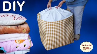 Easy idea to making fabric basket  Diy sewing tutorial [upl. by Adnorat]