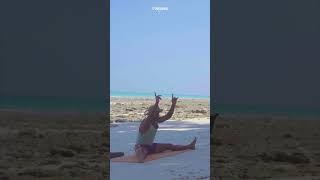 how to do upavistha konasana seated wideangle pose︱upavistha konasana yoga [upl. by Orelie]