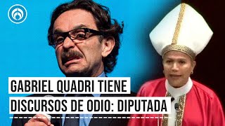 Diputada se viste del Papa y da discurso contra la homofobia [upl. by Ahsam]