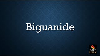 Biguanide pronunciation pharmacology diabetes drug T2DM medicine pharm How to say Biguanide [upl. by Ocsecnarf]