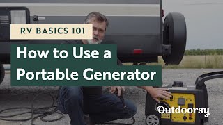 RV Basics 101 How to Use a Portable Generator [upl. by Jordans]