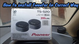 how to install tweeters tss20 pioneer [upl. by Weinreb]