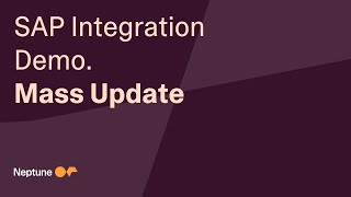 SAP Intergration Demo Mass Update Demo [upl. by Caria717]