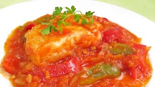 Bacalao con Tomate fácil y delicioso [upl. by Cupo]