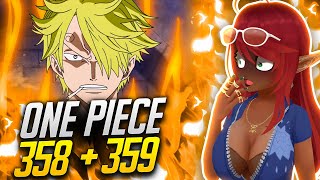 SANJI POPS OFF  One Piece Episode 358359 Reaction [upl. by Ilarin]